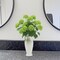 Spring Tabletop Decor – 4PCS Green Silk Snowball Viburnum Hydrangea Artificial Flowers for Home, Wedding & Party Arrangements